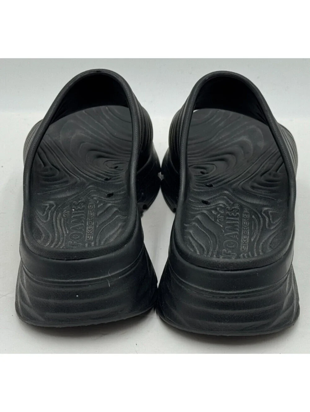Skechers Foamies Max Cushion Women's Sandals Size 8 Core Black Slip On Sandal
